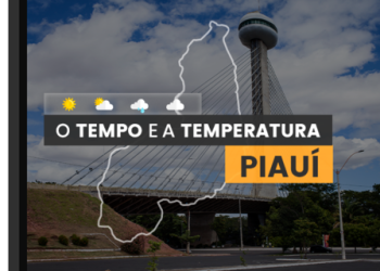 PREVISÃO DO TEMPO: quarta-feira (28) com alerta para vendaval e baixa umidade no Piauí