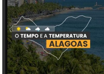 PREVISÃO DO TEMPO: quarta-feira (28) com alerta para ventos costeiros e vendaval em Alagoas
