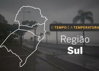 PREVISÃO DO TEMPO: região Sul terá pancadas de chuva em Santa Catarina e Rio Grande do Sul