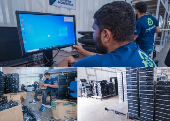 Ministério das Comunicações recebe doação de 1,5 mil computadores para programa de inclusão digital