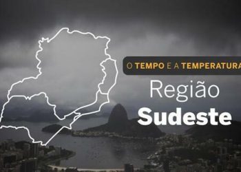 PREVISÃO DO TEMPO: Sudeste terá domingo (2) com chuva intensa em boa parte da região
