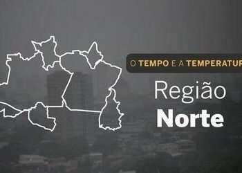 PREVISÃO DO TEMPO: domingo (17) com chuvas para a Região Norte