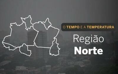 PREVISÃO DO TEMPO: sábado (9) chuvoso na Região Norte PREVISÃO DO TEMPO: sábado (9) chuvoso na Região Norte