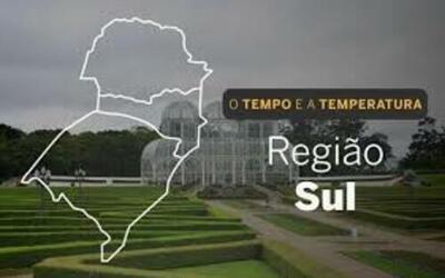 PREVISÃO DO TEMPO: sábado (9) de instabilidade para Região Sul PREVISÃO DO TEMPO: sábado (9) de instabilidade para Região Sul