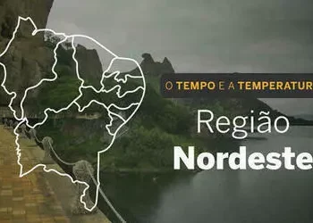 PREVISÃO DO TEMPO: segunda-feira (18) com chuva no litoral do Nordeste