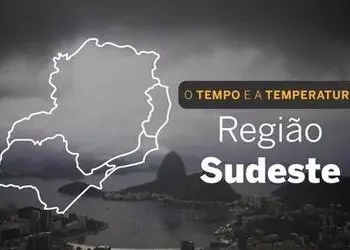 PREVISÃO DO TEMPO: segunda-feira (18) com chuva no litoral do RJ e ES
