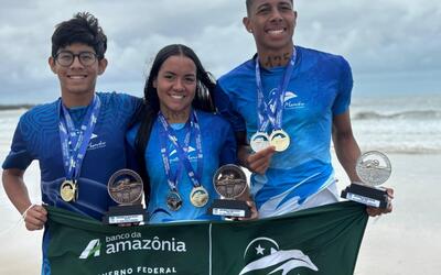 Atletas de RR conquistam medalhas na Copa Brasil de Águas Abertas, em Porto de Galinhas (PE) Atletas de RR conquistam medalhas na Copa Brasil de Águas Abertas, em Porto de Galinhas (PE)