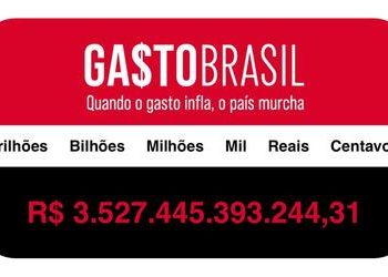 Gasto Brasil escancara gasto público acima de R$ 3,5 trilhões — Previdência já passa de R$ 988 bilhões