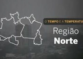 PREVISÃO DO TEMPO: Sábado (27) com chance de chuva em grande parte da região Norte