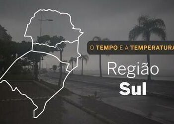 PREVISÃO DO TEMPO: Sul do Brasil poderá ter chuva no Paraná e em Santa Catarina, nesta quinta-feira (11)