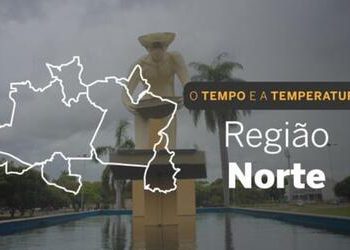 PREVISÃO DO TEMPO: sábado (6) chuvoso na Região Norte
