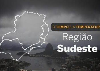 PREVISÃO DO TEMPO: segunda-feira (22) chuvosa no Sudeste