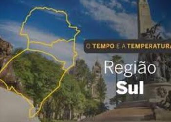 PREVISÃO DO TEMPO: Sul com poucas nuvens nesta segunda-feira (20)