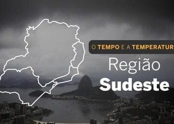 PREVISÃO DO TEMPO: quarta-feira (29) com pancadas de chuva no Sudeste
