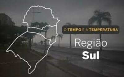 PREVISÃO DO TEMPO: Pancadas de chuva e granizo na Região Sul nesta segunda-feira (1°) PREVISÃO DO TEMPO: Pancadas de chuva e granizo na Região Sul nesta segunda-feira (1°)