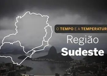 PREVISÃO DO TEMPO: Sudeste chuvoso neste sábado (8)