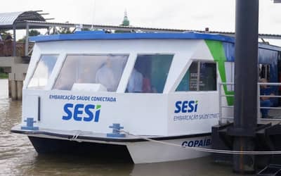 Embarcação do SESI leva atendimentos da atenção primária em saúde a trabalhadores do Pará Embarcação do SESI leva atendimentos da atenção primária em saúde a trabalhadores do Pará
