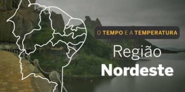 O TEMPO E A TEMPERATURA: chuvas continuam no Nordeste neste sábado (2)