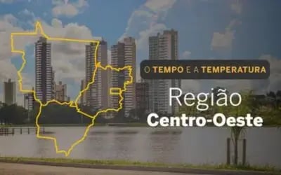 O TEMPO E A TEMPERATURA: tempo firme e baixa umidade predominam no Centro-Oeste nesta sexta-feira (31) O TEMPO E A TEMPERATURA: tempo firme e baixa umidade predominam no Centro-Oeste nesta sexta-feira (31)