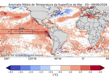 El Niño 2026: fenômeno deve persistir no segundo semestre e pode alterar o regime de chuvas em diferentes regiões do Brasil
