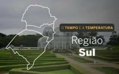 O TEMPO E A TEMPERATURA: Sul terá chuva, trovoadas e geada nesta terça-feira (11) O TEMPO E A TEMPERATURA: Sul terá chuva, trovoadas e geada nesta terça-feira (11)