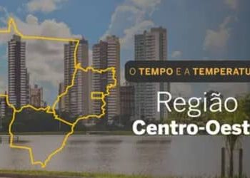 O TEMPO E A TEMPERATURA: instabilidade cresce no Centro-Oeste com risco de temporais no domingo